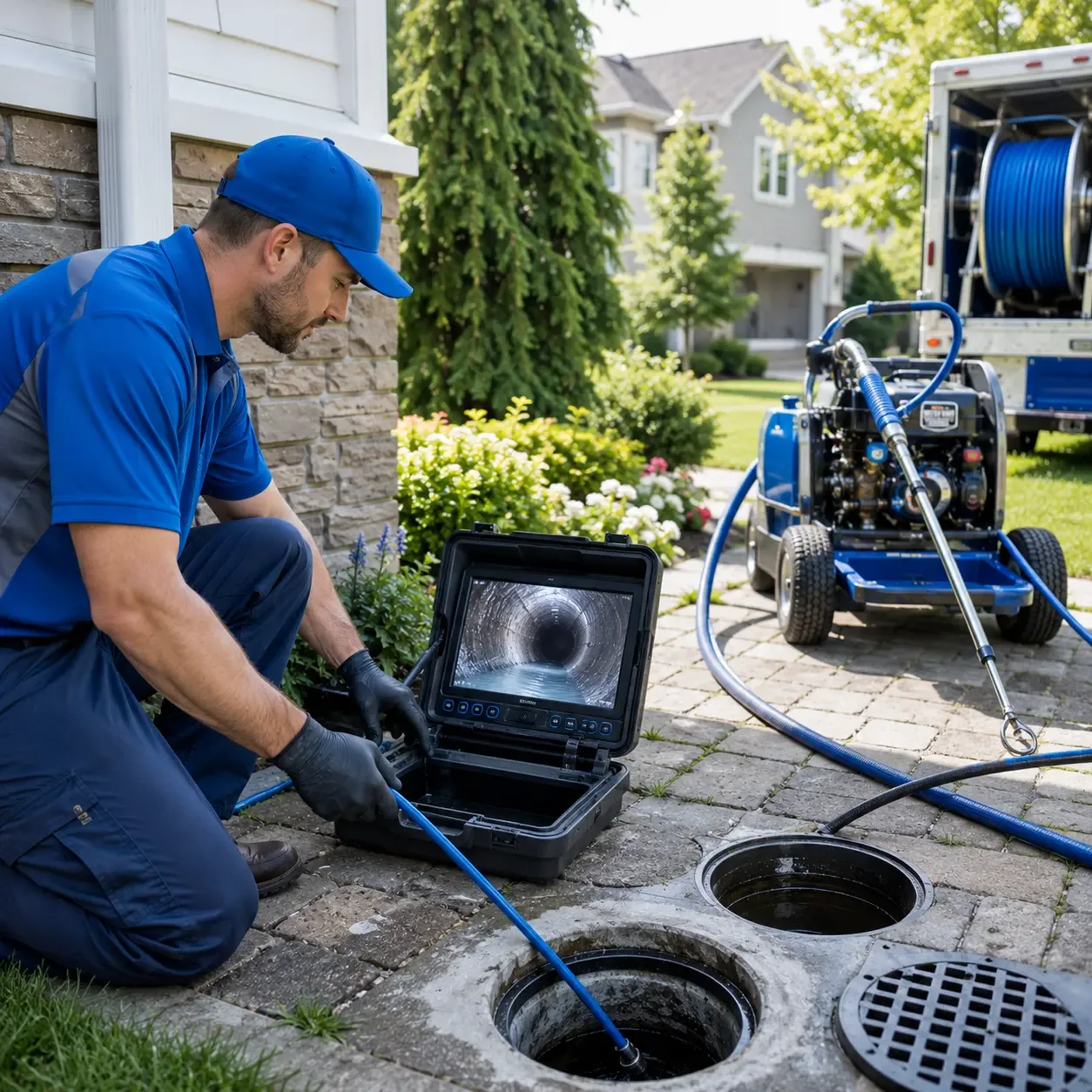 Outdoor drain cleaning professionals serving Covington, IN